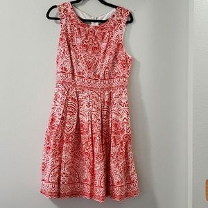 Sleeveless fit & flare dress